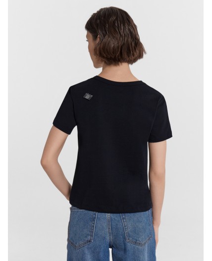 Футболка черный +печать2