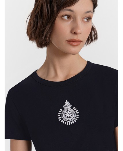 Футболка черный +печать2