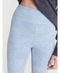 Легинсы набивка голубой acid wash
