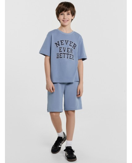 Комплект серо-синий +печать