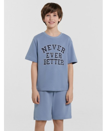 Комплект серо-синий +печать