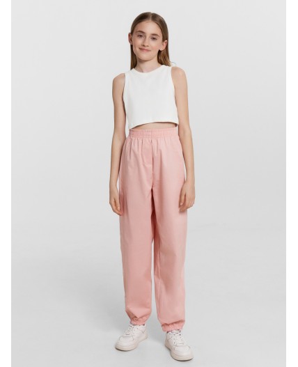 Брюки серебристо - розовый