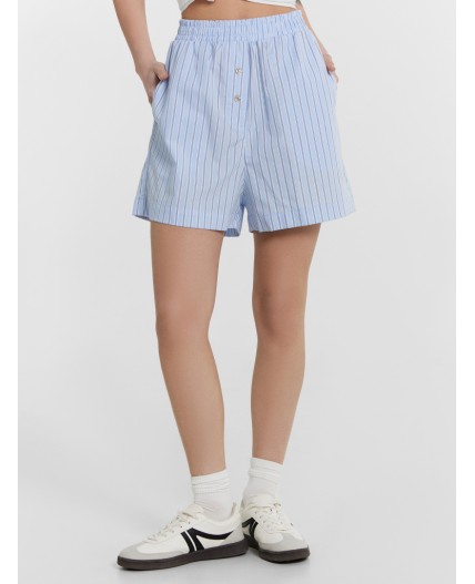 Шорты широкая голубая полоска
