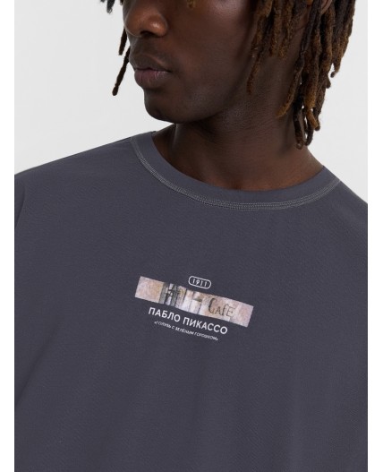 Футболка сталь +печать