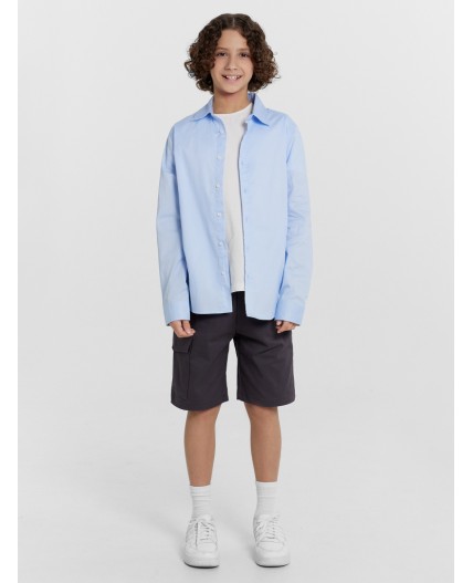 Шорты металлический серый