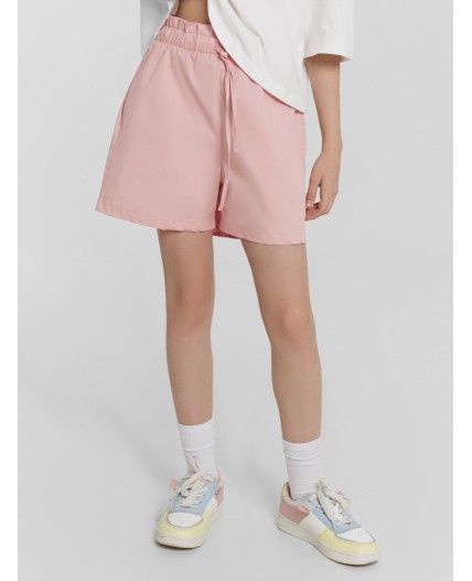 Шорты серебристо - розовый