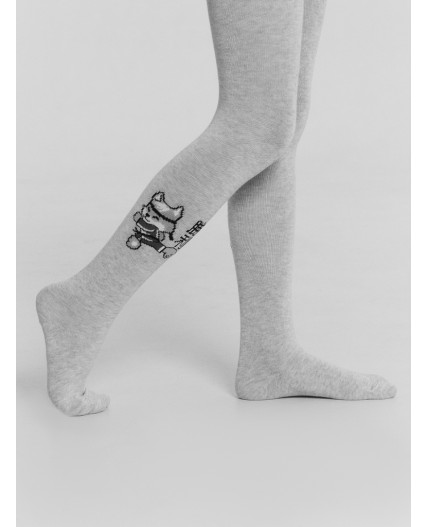 Колготки св.серый меланж