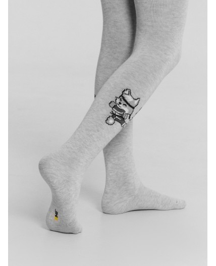 Колготки св.серый меланж