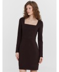 Платье черный кофе