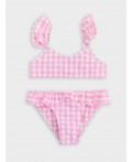 Купальник розовая клетка