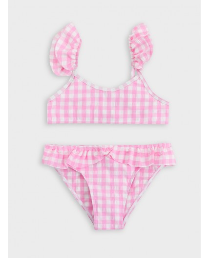 Купальник розовая клетка