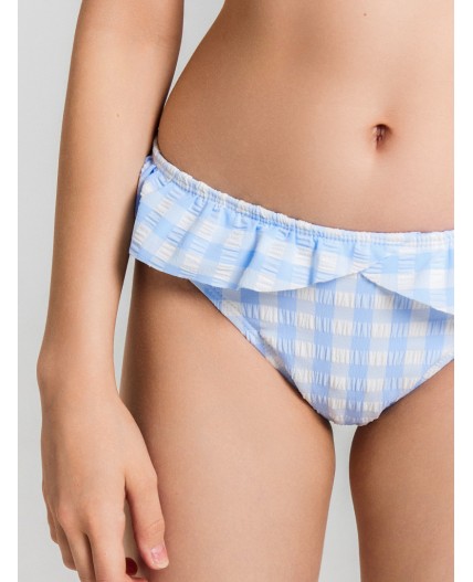 Купальник голубая клетка