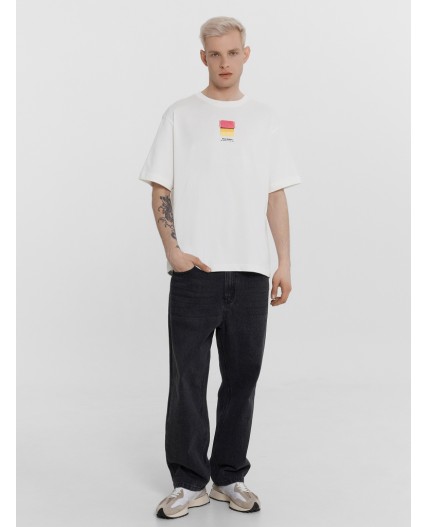 Футболка белый +печать