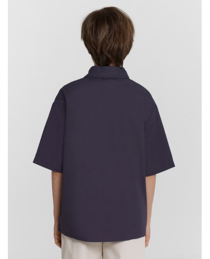 Рубашка металлический серый