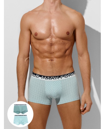 Трусы узор на голубой дымке +бриз