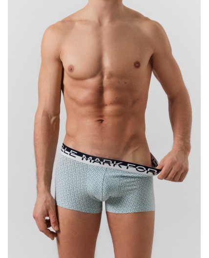 Трусы узор на голубой дымке +бриз