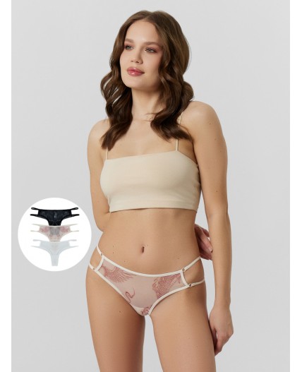 Трусы тату на персиковом