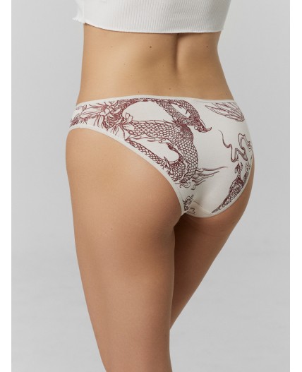 Трусы тату на персиковом