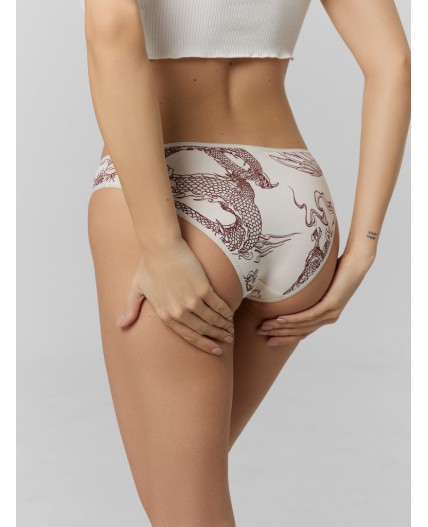 Трусы тату на персиковом