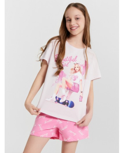 Комплект розовая сказка +слова на розовом саше