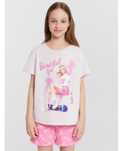 Комплект розовая сказка +слова на розовом саше