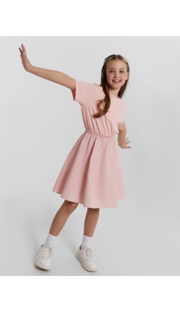 Платье серебристо - розовый