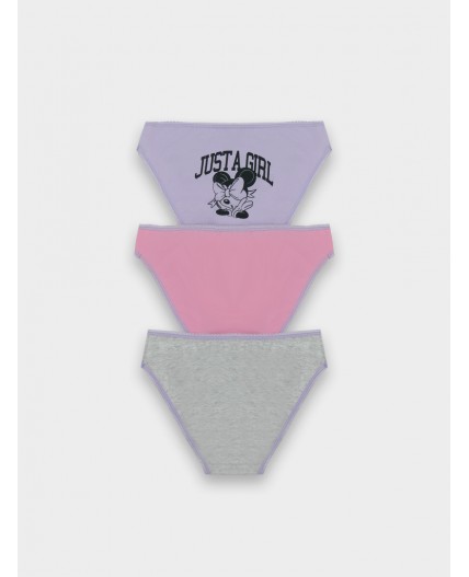 Трусы серый меланж 4306-А +печать1