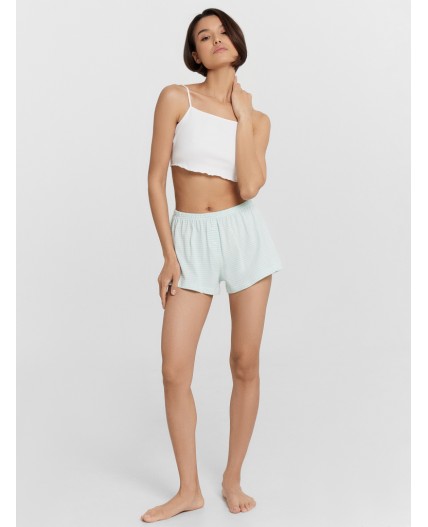 Шорты домашние бирюзовая полоска