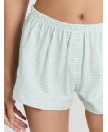 Шорты домашние бирюзовая полоска
