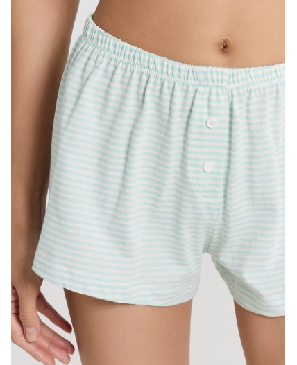 Шорты домашние бирюзовая полоска