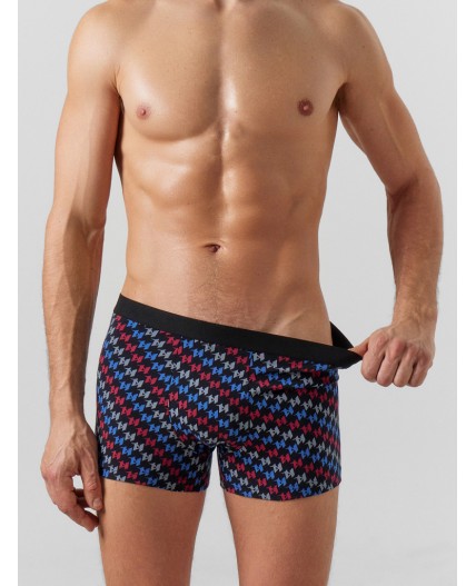 Трусы разноцветный узор на черном