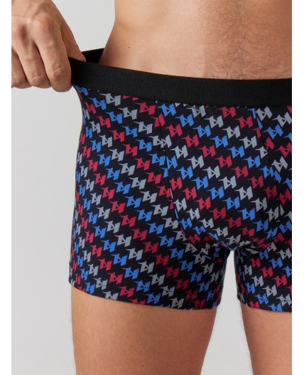 Трусы разноцветный узор на черном