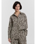 Рубашка крупный леопард
