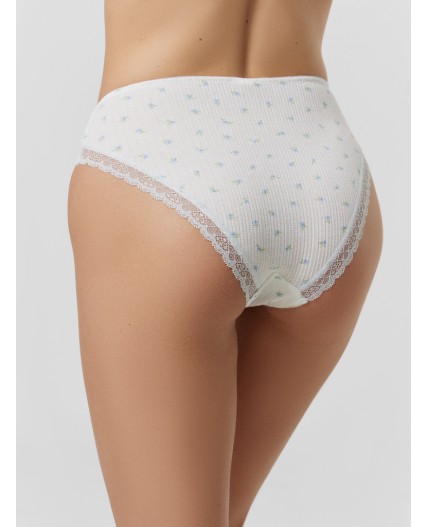 Трусы цветочки на белом