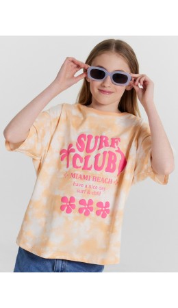 Футболка пятна на персике