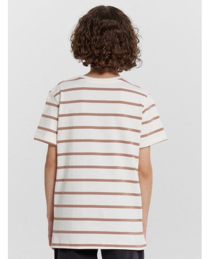 Футболка шоколадно -молочная полоска