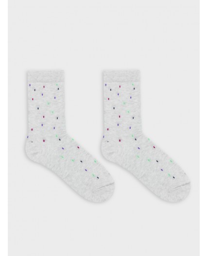 Носки св.серый меланж