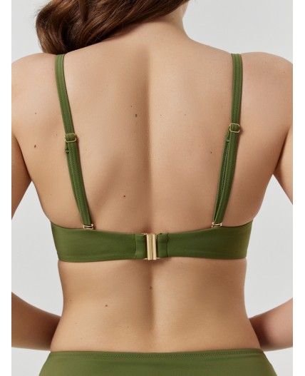 Бюстгальтер купальный оливин
