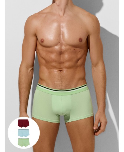 Трусы зеленая дымка +голубой +вино