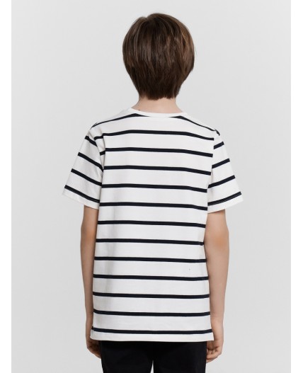 Футболка черно -белая полоска
