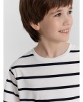 Футболка черно -белая полоска