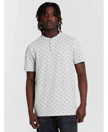 Футболка прямоугольный узор на меланже