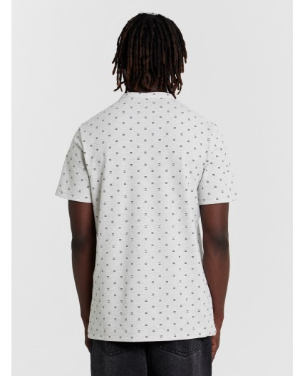 Футболка прямоугольный узор на меланже