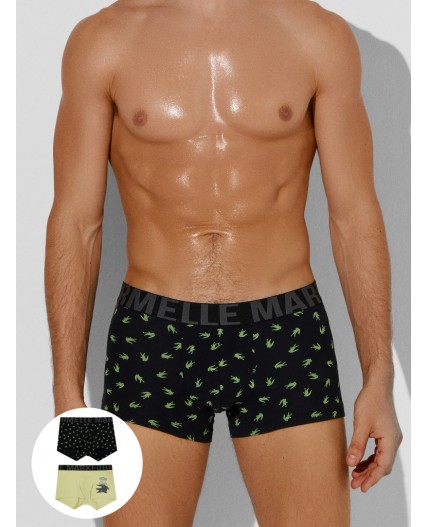 Трусы аллигаторы на черном +зеленый Нил