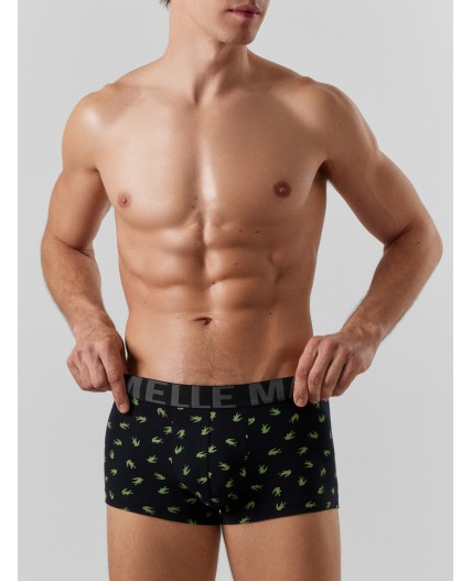 Трусы аллигаторы на черном +зеленый Нил