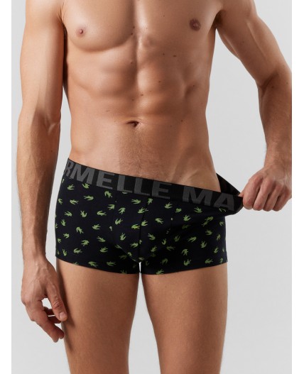 Трусы аллигаторы на черном +зеленый Нил