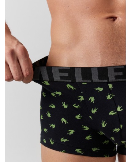 Трусы аллигаторы на черном +зеленый Нил