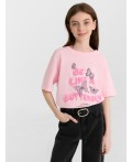 Футболка розовая сказка +печать