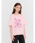 Футболка розовая сказка +печать