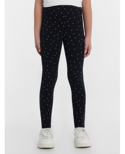 Легинсы сердечки на черном